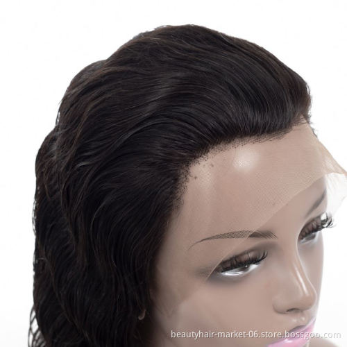 Top Human Hair Long Straight Peruvian 360 Lace Front Wigs 180 Density Unprocessed 100% Human Hair 360 Lace Frontal Wig